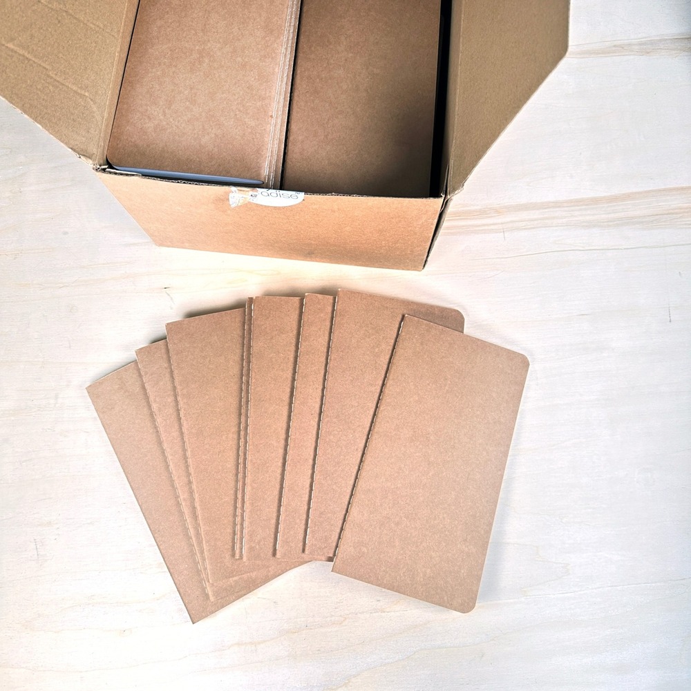 LOT - 40 Lined Notebooks Kraft Paper Journals Note Taking Stamping